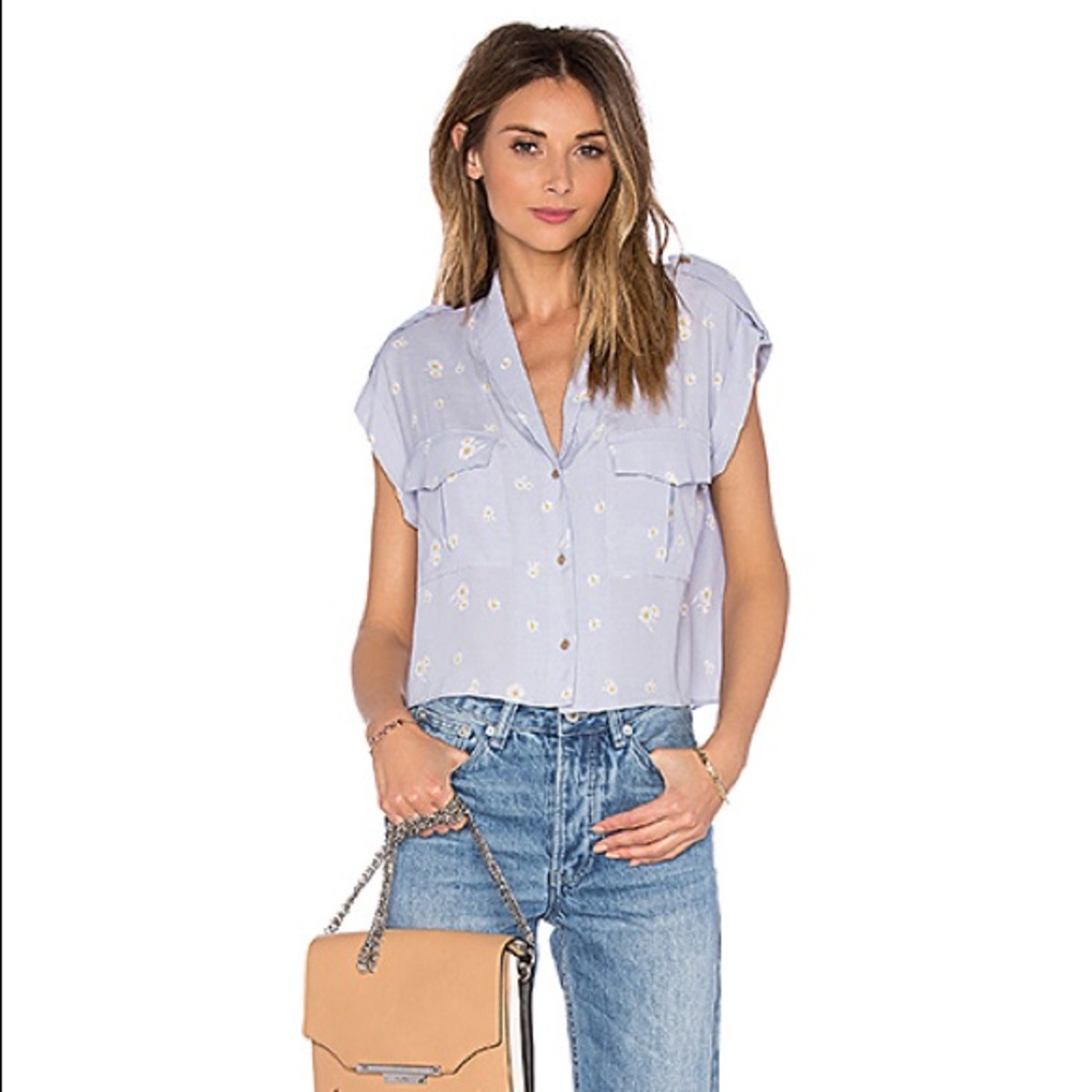 The Safari Crop Blouse in Daisy L'Academie